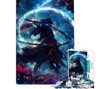 Rompecabezas para adultos de 1000 piezas Galaxy Aura Samurai Rompecabezas para adolescentes Juego de ingenio divertido y humorístico Un gran regalo para los amantes de los videojuegos (tamaño 38x52cm)