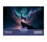Rompecabezas para Adultos De 1000 Piezas Galaxy Deer Fantasy Art Print Rompecabezas para Adultos: Juegos Prácticos De Análisis Y Lógica, Regalos para Amigos Y Familiares 38x26cm/1000pcs