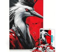 Rompecabezas para Adultos de 1000 Piezas Garza coronando al Rey Garza Juegos Familiares, interacción Entre Padres e Hijos, Regalos para Amigos y Familiares 38x52cm