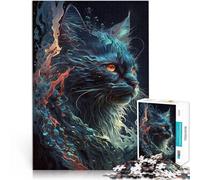 Rompecabezas para Adultos de 1000 Piezas Gato mimoso Juguetes adictivos Que desafían la Inteligencia Cerebral Mejorar la Memoria 38x26cm