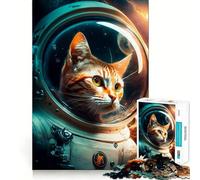 Rompecabezas para Adultos de 1000 Piezas,Gato Naranja,Encaje, decoración,lógica,Habilidad,Juego Casual,diversión,Regalo de cumpleaños (50x75cm)