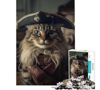 Rompecabezas para Adultos de 1000 Piezas Gatos Piratas V Juego Imposible Juguetes Educativos Regalos de Amigo Invisible para Diversión Familiar (Tamaño 50x75cm)