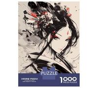 Rompecabezas para Adultos De 1000 Piezas Geisha Art Rompecabezas para Adultos Juegos Divertidos para La Diversión Familiar Juego Desafiante Regalos 52x38cm/1000pcs