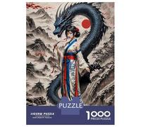 Rompecabezas para Adultos De 1000 Piezas Geisha Dragon Whisperer Rompecabezas para Adultos Juegos Familiares Arte De Pared Oferta como Regalos para Toda La Familia 52x38cm/1000pcs