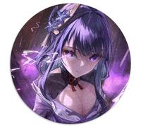 Rompecabezas para Adultos de 1000 Piezas Genshin Impact Raiden Shogun, Rompecabezas Redondo de 1000 Piezas, Ideal para decoración y Regalo de ingenio, 67,5 x 67,5 cm