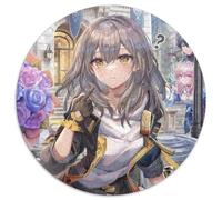 Rompecabezas para Adultos de 1000 Piezas Genshin Impact, Rompecabezas Redondo de 1000 Piezas, Ideal para decoración y Regalo de ingenio, 67,5 x 67,5 cm