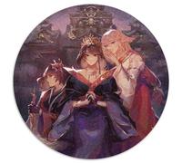 Rompecabezas para Adultos de 1000 Piezas Genshin Impact Yae Miko, Rompecabezas Redondo de 1000 Piezas, Ideal para decoración y Regalo de ingenio, 67,5 x 67,5 cm