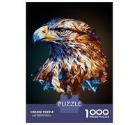 Rompecabezas para Adultos De 1000 Piezas Geometric Bald Eagle Art Rompecabezas para Adultos Juegos Familiares Decoración Perfecta Cumpleaños Y Navidad 52x38cm/1000pcs