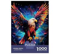 Rompecabezas para Adultos De 1000 Piezas Geometric Eagle Rompecabezas para Adultos Juegos De Relajación Regalo De Cumpleaños Regalos para Reducir El Estrés 52x38cm/1000pcs