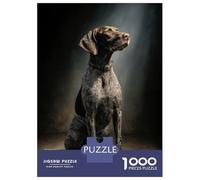 Rompecabezas para Adultos De 1000 Piezas German Shorthaired Pointer Portrait Rompecabezas Antiestrés Juguetes Divertidos Y Humorísticos Actividades Divertidas En Casa, 52x38cm/1000pcs
