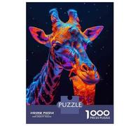 Rompecabezas para Adultos De 1000 Piezas Giraffe Drinking Cocktail Rompecabezas para Adultos Juegos Familiares Arte De Pared Oferta como Regalos para Toda La Familia 52x38cm/1000pcs