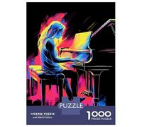 Rompecabezas para Adultos De 1000 Piezas Girl Grand Piano Solo Rompecabezas Juguetes Antiestrés Una Obra De Arte Cumpleaños Y Navidad 38x26cm/1000pcs