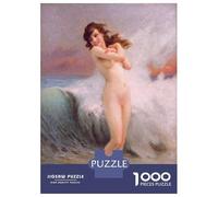 Rompecabezas para Adultos De 1000 Piezas Girl Wades in The Ocean Rompecabezas para Adultos Juegos Relajantes Decoración del Hogar Desafío Educativo 38x26cm/1000pcs