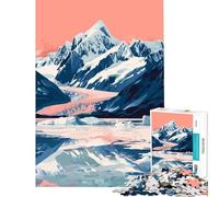 Rompecabezas para Adultos de 1000 Piezas Glaciar de Alaska Arte de la Naturaleza Juego práctico Desafío de Inteligencia Cerebral Juguetes adictivos Regalos de cumpleaños para Mujeres Tamaño 38x26cm