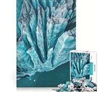 Rompecabezas para Adultos de 1000 Piezas Glaciar Perito Moreno Argentina Juguetes para armar Ideal para la interacción Entre Padres e Hijos cumpleaños y Navidad 38x52cm