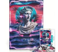Rompecabezas para Adultos de 1000 Piezas Glitch in Time VII, Juegos relajantes, Actividades Divertidas para Hacer en casa, con póster y Hoja de Preguntas a Juego 38x52cm