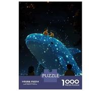 Rompecabezas para Adultos De 1000 Piezas Glowing Whale Night Rompecabezas para Adultos Juego De Ingenio para La Diversión Familiar Actividades Divertidas En Casa, 52x38cm/1000pcs