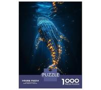 Rompecabezas para Adultos De 1000 Piezas Glowing Whale Shark Rompecabezas para Adultos Juegos Relajantes Difícil Gran Regalo para Jugar 70x50cm/1000pcs