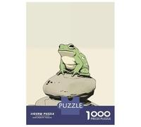 Rompecabezas para Adultos De 1000 Piezas Glum Frog Japanese Art Rompecabezas Antiestrés Juguetes Divertidos Y Humorísticos Actividades Divertidas En Casa, 52x38cm/1000pcs