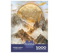 Rompecabezas para Adultos De 1000 Piezas Gold Mountain Sunset Rompecabezas para Adultos Juego Práctico Oferta De Regalo De Cumpleaños como Regalos para Toda La Familia 70x50cm/1000pcs