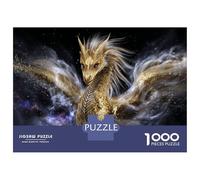 Rompecabezas para Adultos De 1000 Piezas Golden Dragon Fantasy Artwork Rompecabezas Juego De Ingenio Regalos para Mujeres Cumpleaños Y Navidad 52x38cm/1000pcs