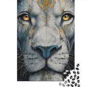 Rompecabezas para Adultos De 1000 Piezas Golden-Eyed Lion Art Print Rompecabezas para Adultos Juego Práctico Análisis Y Lógica Cumpleaños Y Navidad 70x50cm/1000pcs