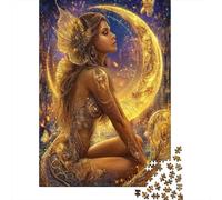Rompecabezas para Adultos De 1000 Piezas Golden Fairy Art Print Rompecabezas para Adultos Juegos Relajantes Alivia El Estrés Ayuda A Ejercitar El Cerebro 52x38cm/1000pcs