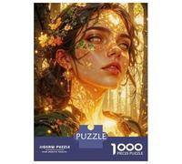 Rompecabezas para Adultos De 1000 Piezas Golden Forest Nymph Portrait Rompecabezas para Adultos Juegos Relajantes Difícil Gran Regalo para Jugar 38x26cm/1000pcs