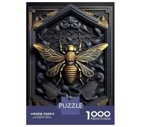 Rompecabezas para Adultos De 1000 Piezas Golden Honey Bee Rompecabezas para Adultos Juegos Familiares Decoración Perfecta Cumpleaños Y Navidad 38x26cm/1000pcs