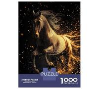 Rompecabezas para Adultos De 1000 Piezas Golden Horse in Motion Rompecabezas para Adultos Juegos Divertidos Difícil Difícil Regalos De Cumpleaños Y Únicos 52x38cm/1000pcs