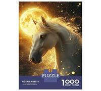 Rompecabezas para Adultos De 1000 Piezas Golden Moonlit Horse Rompecabezas para Adultos Juegos Relajantes Análisis Y Lógica Regalos para Amigos Y Familiares 52x38cm/1000pcs