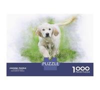 Rompecabezas para Adultos De 1000 Piezas Golden Retriever Puppy Rompecabezas para Adultos Juegos Relajantes Decoración Cumpleaños 52x38cm/1000pcs