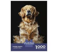 Rompecabezas para Adultos De 1000 Piezas Golden Retriever Yoga Rela Rompecabezas para Adolescentes Juego Práctico Desafío Difícil Juego Desafiante Regalos 52x38cm/1000pcs
