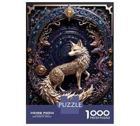 Rompecabezas para Adultos De 1000 Piezas Golden White Fox Steampunk Rompecabezas para Adultos Juego Familiar Pero Divertido Y Humorístico Cumpleaños 52x38cm/1000pcs