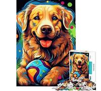 Rompecabezas para Adultos de 1000 Piezas Got My Ball (Tengo mi Pelota) - Juguete de Rompecabezas para Adultos - Decoración de Pared - Desafío difícil cumpleaños (38x26cm)