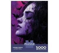 Rompecabezas para Adultos De 1000 Piezas Gothic Bat Woman Rompecabezas para Adolescentes Juego Práctico Decoración del Hogar 52x38cm/1000pcs