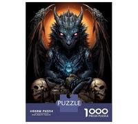 Rompecabezas para Adultos De 1000 Piezas Gothic Dragon Wall Art Print Rompecabezas para Adultos Juegos Divertidos Pero Divertidos Y Humorísticos Cumpleaños 38x26cm/1000pcs