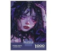 Rompecabezas para Adultos De 1000 Piezas Gothic Fantasy Woman Art Print Rompecabezas para Adultos Juegos De Relajación Decoración De Pared Desafío Educativo 38x26cm/1000pcs