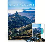 Rompecabezas para Adultos de 1000 Piezas Gran Canaria Ideal para Decorar y ejercitar la Mente divertirse en casa Regalo de cumpleaños o para Aficionados (38x52cm)