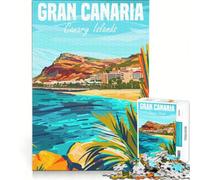 Rompecabezas para Adultos de 1000 Piezas, Gran Canaria, Islas Canarias, Juguetes antiestrés, Montaje de Patrones, cumpleaños y Navidad 38x52cm