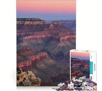 Rompecabezas para Adultos de 1000 Piezas Gran Cañón al Atardecer Juegos educativos, decoración Cada Pieza es única 38x52cm