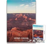 Rompecabezas para Adultos de 1000 Piezas, Gran Cañón, diversión Familiar y Noche de Juegos, antiestrés, Regalo de Amigo Secreto, tamaño 38x52cm