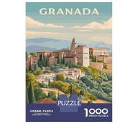 Rompecabezas para Adultos De 1000 Piezas Granada Travel Rompecabezas para Adultos Juego Práctico Montaje De Patrones Cumpleaños Y Navidad 70x50cm/1000pcs