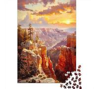 Rompecabezas para Adultos De 1000 Piezas Grand Canyon Sunset Landscape Rompecabezas para Adolescentes Juego De Ingenio Decoración del Hogar Actividades Divertidas En Casa, 38x26cm/1000pcs