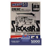 Rompecabezas para Adultos De 1000 Piezas Grand Criterium Stock Cars Pastis 51 Ereac Nantes 23 Aout 1960s Rompecabezas para Adultos Juegos Familiares Decoración Perfecta Cumpleaños Y