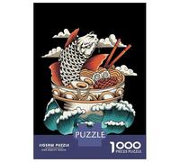 Rompecabezas para Adultos De 1000 Piezas Great Ramen Wave Rompecabezas para Adultos Juguetes Antiestrés Difícil Gran Regalo para Jugar 52x38cm/1000pcs