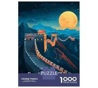 Rompecabezas para Adultos De 1000 Piezas Great Wall of China Rompecabezas para Adultos Juguete Decoración De Pared Corte De Precisión 70x50cm/1000pcs