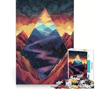 Rompecabezas para Adultos de 1000 Piezas Grieta Crepuscular Juegos Divertidos relajación Intelectual fortalecimiento del Amor Entre Parejas 38x52cm