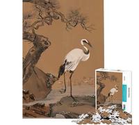Rompecabezas para Adultos de 1000 Piezas Grullas japonesas Doradas Juego Familiar adictivo para Cultivar la Paciencia Regalos para Mujeres y Hombres Actividades Familiares (tamaño 38x26cm)
