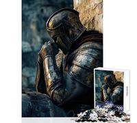 Rompecabezas para Adultos de 1000 Piezas Guerrero con Armadura Juguetes antiestrés Regalos de Amigo Secreto Juegos educativos Ayuda a ejercitar el Cerebro tamaño 50x75cm